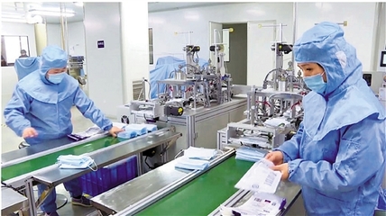 德清企業 趕制口罩